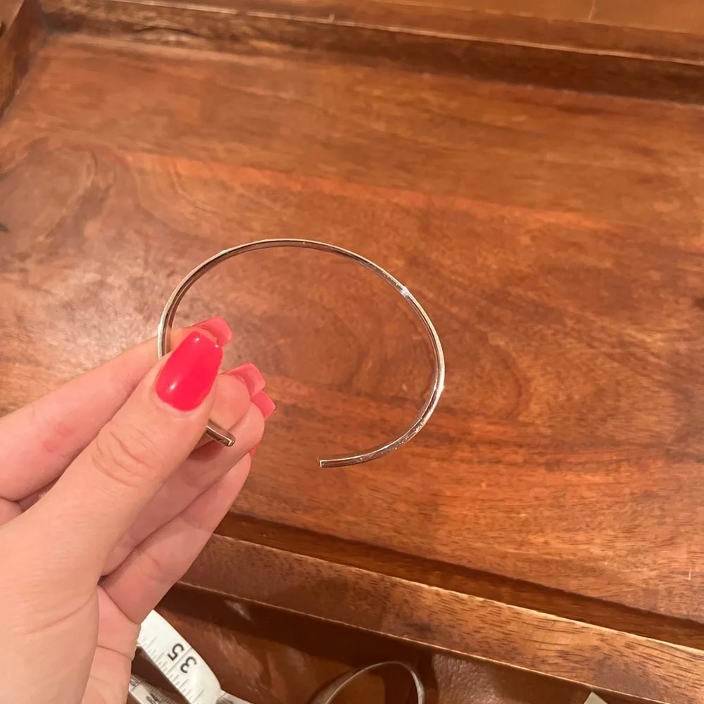 Gorgeous Diamond White Gold LOVE Bracelet Cuff - Picture 7 of 9